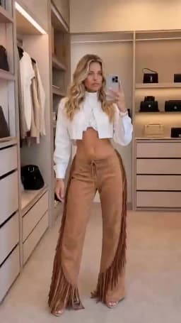 Vintage Solid Fringed Bell Bottom Pants Women Velevet Lace Up Front Tassel Flared Pants Holiday Clubwear Party Wide Leg Trousers