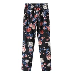 XL-8XL Women Summer Pants 2026 New Fashion Print Thin Ice Silk Straight Pants Middle aged Female High Waist Elastic Casual Pants