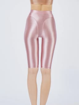 Sexy Women Hot Short Stain Oil Glossy Shiny Elastic Jeggings Shorts Soft Stretchy Casual Plus Size Tight Knee-Length Yoga Pant