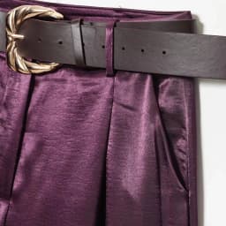 2026 New Fashion Women's Vintage Designer Smooth Satin Pants with Belt Lady Elegant High Waist Loose Wide Leg Straight Trousers