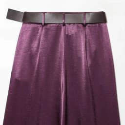 2026 New Fashion Women's Vintage Designer Smooth Satin Pants with Belt Lady Elegant High Waist Loose Wide Leg Straight Trousers
