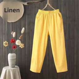 Summer Thin Cotton Harlan Pants Women's Casual Nine-Piece Loose Cabbage Pants Large Size High Waist Korean Style Fashion