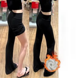 Grey Lulu Bell Bottom Pants Women's Sport Yoga Low Waist Draped Slimming American Style Casual Pants High Elasticity