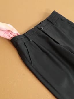 Genuine Leather Pants Women's Sheepskin Ankle-Tied Harem Autumn and Winter New Casual Pants Elastic High Waist Pants