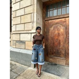 Women Denim Pant Jeans Vintage Wide Leg Long Pants High Waist Trousers Y2k Streetwear Elegant Splice Work Casual Loose Summer