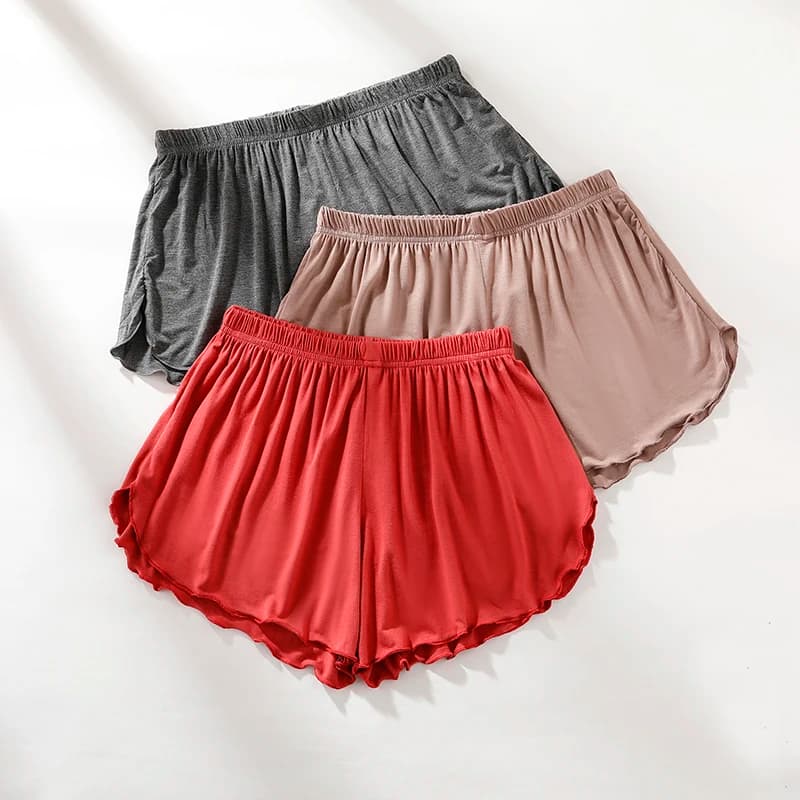 High Waist Modal Shorts Women's Summer Lace Underwear Safety Pants Loose Casual Sports Yoga Thin Home Sleepwear Pants