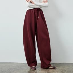TOYOUTH Women's Soft Cotton Curved Leg Long Pants 2026 Fall New Arrival High Waist Drawstring Loose Wide Leg Pear Shape Friendly