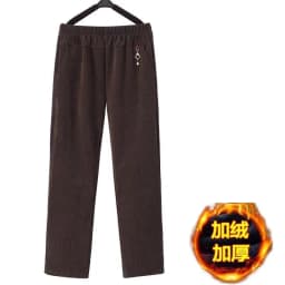 High Quality Corduroy Straight Trousers Women Autumn Winter Oversize 8XL Mother Pants Fleece Thicke Warm Casual Pants Female New