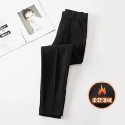 2025 New Fashion Autumn Women Woolen Pants Casual Lady High Waist Harem pants Female Winter Loose Thick Warm Trousers Women