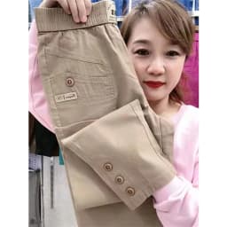 Women Thin Cotton Linen Casual Pants 2025 Spring Summer New Large Size Loose Slim Harem Trousers Straight Nine Pants Tide Female
