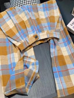 Vintage Fall Plaid Wide Leg Pants Women Casual Loose High Waist Retro Trousers American Pockets Lady High Quality Straight Pant