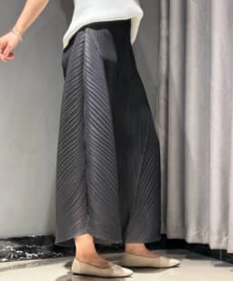 Pleated Pants Summer New Simple Casual Fashion Elastic Waist Versatile Banana Style Elastic Wide-Leg Pants for Women