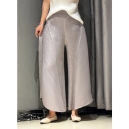 Pleated Pants Summer New Simple Casual Fashion Elastic Waist Versatile Banana Style Elastic Wide-Leg Pants for Women