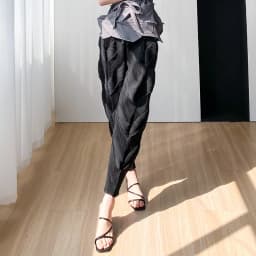 Miyake Pleated Pants Women Elastic Wiast 2023 New Summer Versatile Casual Pencil Trousers Solid Color Female Fashion Pants