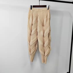 Miyake Pleated Pants Women Elastic Wiast 2023 New Summer Versatile Casual Pencil Trousers Solid Color Female Fashion Pants