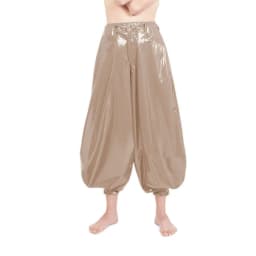 Punk High Waist PVC Harem Pants, Shiny Leather, Club Party Lantern Pants, Streetwear, Classic Tobi Pants, Dance Bloomers, 7XL