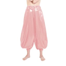Punk High Waist PVC Harem Pants, Shiny Leather, Club Party Lantern Pants, Streetwear, Classic Tobi Pants, Dance Bloomers, 7XL