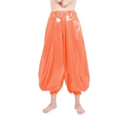 Punk High Waist PVC Harem Pants, Shiny Leather, Club Party Lantern Pants, Streetwear, Classic Tobi Pants, Dance Bloomers, 7XL