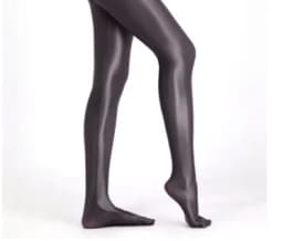 Sexy Women Open Crotch Package Hip Pencil Pants Elastic Oil Glossy Shiny Slim Yoga Shaping Wear Sexy Maid Tights Legging
