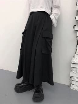 Jmprs Plus Size Women Wide Leg Pants Y2K Streetwear Loose Cargo Pants 90S Gothic Harajuku Oversize Female Trousers 6XL