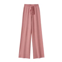 CHICUU Women Cashmere Pants Autumn Winter Wide Leg Pants Full Length 100% Merino Wool Knitwear Basic Simple Trousers Korean