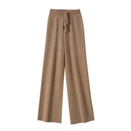 CHICUU Women Cashmere Pants Autumn Winter Wide Leg Pants Full Length 100% Merino Wool Knitwear Basic Simple Trousers Korean