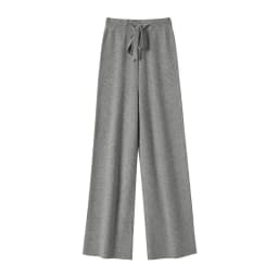 CHICUU Women Cashmere Pants Autumn Winter Wide Leg Pants Full Length 100% Merino Wool Knitwear Basic Simple Trousers Korean