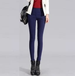 Woman Stretch Color Pants Girl High Stretchy Spring Pencil Trousers Straight Comfort Japan Good Stretch Skinny Fit