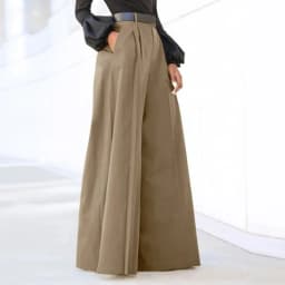 Spring Autumn Women Palazzo Pants High Waist Pleated A-Line Wide Leg Pants Large Size OL Vintage Culottes Bloomers Trousers 5XL