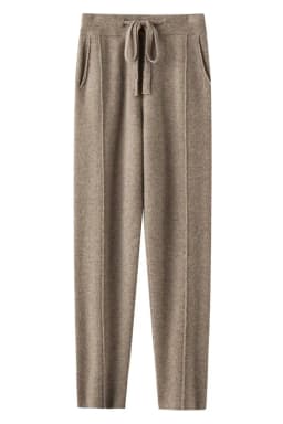 2024 Cashmere Pants Women's Wear Thin Harlan Pants Wool Knitted Radish Pants Autumn and Winter Loose Grandma