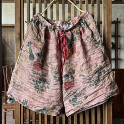 Johnature Women Vintage Ramie Wide Leg Shorts Pants Elastic Waist Print Floral Elastic Waist Shorts 2025 Summer New Belt Shorts