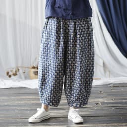 Johnature Niche Loose Retro Chinese Style Vintage Bloomers 2025 Woman Winter New Fashion Personality Vintage Print Casual Pants