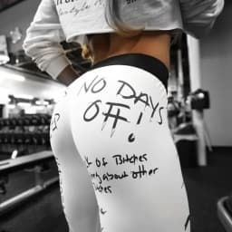 Popular Letter Printed Sexy Fitness Leggings from Europe and America, Sports Yoga Pants