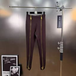 KUCLUT 2025 Autumn Winter New High Waist Slim Fit Long Zipper Design High-end Feel Leggings For Women Black Trousers 1A1434