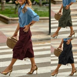 Krisstarsgirls Summer Woman Wide Leg Capris Pants with Pockets 2025 New Trendy Cotton Clothes Loose Cropped Cargo Pants Female