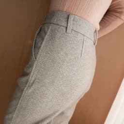 High Waist Slimming Straight Leg Woolen Trousers for Women Autumn Winter Fashion Casual Long Pants Harlan Cigarette Suit Pants