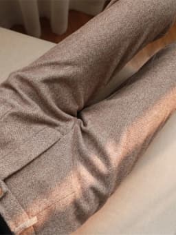 High Waist Slimming Straight Leg Woolen Trousers for Women Autumn Winter Fashion Casual Long Pants Harlan Cigarette Suit Pants