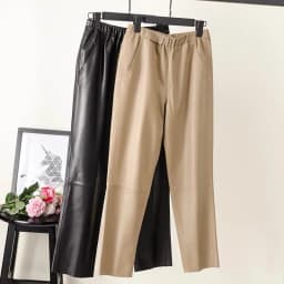 Women Pants Real Leather Pants Women Leather Tousers High Waist Harem Pants 2025 New Elastic Waist Streetwear Pants
