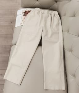 Women Pants Real Leather Pants Women Leather Tousers High Waist Harem Pants 2025 New Elastic Waist Streetwear Pants