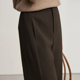 Amii Minimalist Women's Pants 2026 Winter New Commuter Knitting Straight Solid Versatile Wide-leg Casual Woman Trousers 12554063