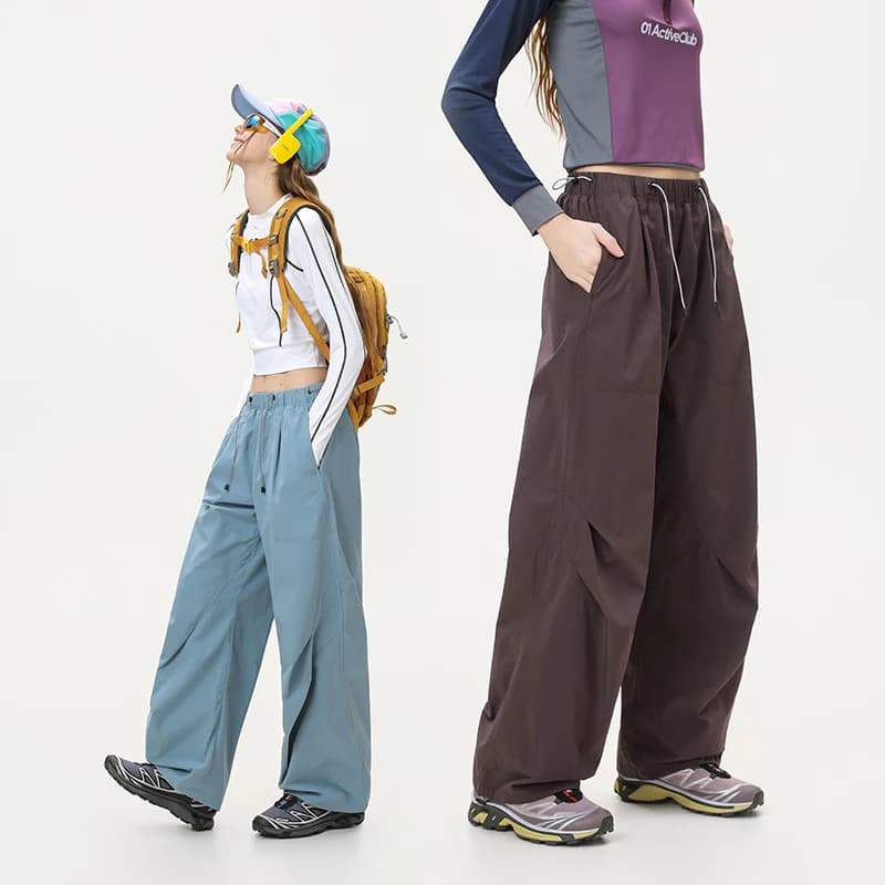 CHRLCK Women's Quick Drying Hiking Pants Spring Summer Fashion Cargo Pants Loose Fishing Camping Cycling Trekking Trousers