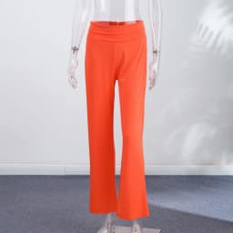 Elastic Waist Wide-leg Long Pants Women's Loose Stretch Fabric Trousers 2026 New Ladies Summer Casual Daily Street Outfit