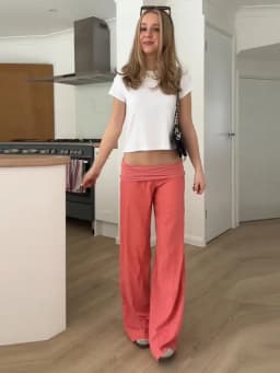 Elastic Waist Wide-leg Long Pants Women's Loose Stretch Fabric Trousers 2026 New Ladies Summer Casual Daily Street Outfit