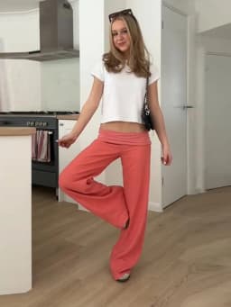 Elastic Waist Wide-leg Long Pants Women's Loose Stretch Fabric Trousers 2026 New Ladies Summer Casual Daily Street Outfit