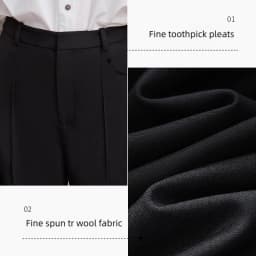 Amii Women's Pants 2026 Autumn New Commuter Versatile Toothpick Pleated Flared Trousers Solid Color Casual Women Pants 12621050