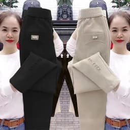 Loose 5XL Embroidered letter Women Pants 2023 New Spring Autumn Casual Pants Women's Fashion Versatile Straight Harun Pants