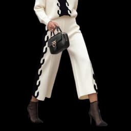 Krisstargirl 2025 New Knitting Straight Leg Woman Pants Autumn High Waisted Casual Simple Warm Strecth Women's Long Trousers