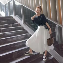 Korean Style High Waist Wide Leg Nine-Piece Loose Student Casual Pants Dark Style Spring Autumn Retro Long Skirt Commute Wind
