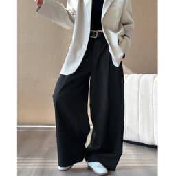 2025 Women Spring Fashion Big Wide Leg Pants High Waist Pleated Design Fashion Clothes Pants Female Trousers