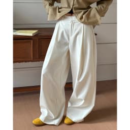 2025 Women Spring Fashion Big Wide Leg Pants High Waist Pleated Design Fashion Clothes Pants Female Trousers